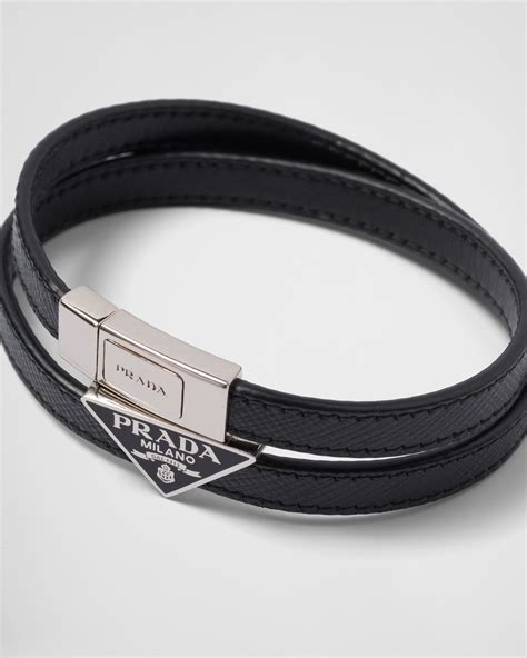 prada charm bracelet|prada nylon bracelet.